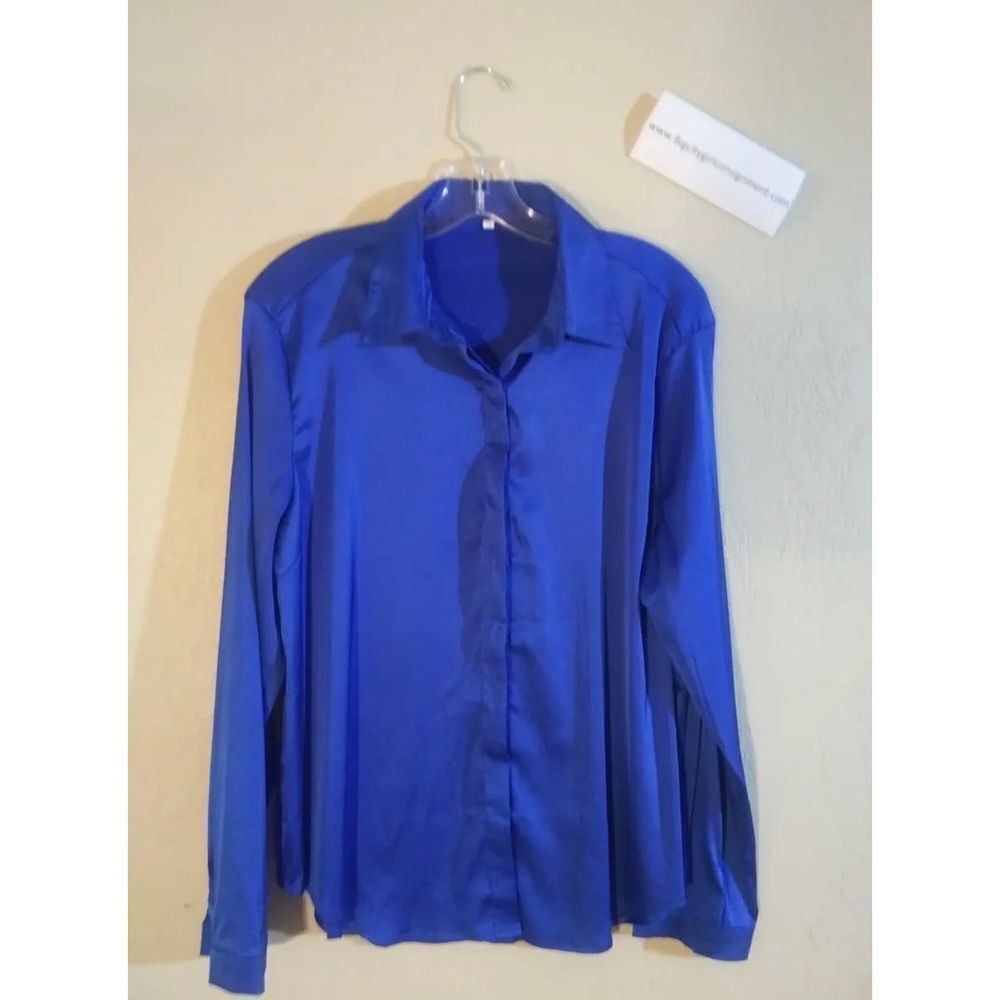 Shiny Blue Blouse 1-27